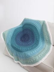 ANNIE'S SIGNATURE DESIGNS: Ombr Textures Mandala Throw Crochet Pattern
